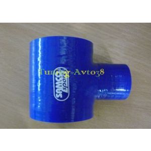 Патрубок вакуумный с фланцем SAMCO style синии d 51mm*34mm
