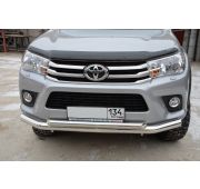 Защита переднего бампера двойная 76/60 Toyota Hilux 2015