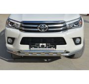 Защита переднего бампера  с перемычками 60/60 Toyota Hilux 2015
