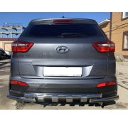 Защита заднего бампера G 60/60 Hyundai Creta 2016