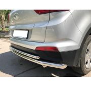 Защита заднего бампера  двойная 60/42 Hyundai Creta 2016
