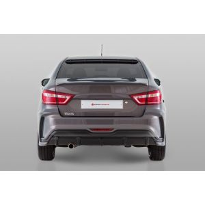 Бампер задний XMUG под насадку на глушитель LADA VESTA