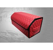 Саквояж ЭК 70*30*30 фигурный ромб¶красный/черный/красный