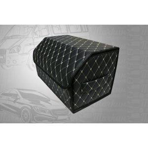 Саквояж ЭК 50*30*30 фигурный ромб¶черный/беж/черный