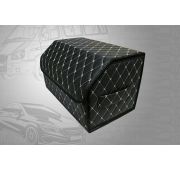 Саквояж ЭК 50*30*30 фигурный ромб¶черный/беж/черный