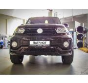 Усилитель переднего бампера (метал) UAZ PATRIOT рестайлинг с 2015г