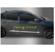 Молдинги на двери ( хром ) нижние Hyundai Avante AD 2015-
