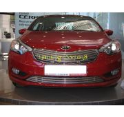 Накладка на решетку радиатора ( трубочки ) d 10 Kia Cerato 2012-