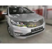 Накладка на решетку радиатора ( трубочки ) d 10 Kia Rio 2015-