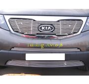 Накладка на решетку радиатора ( трубочки ) d 10 Kia Sorento XM 2009-2012