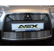 Накладка на решетку радиатора ( трубочки )  d10 Mitsubishi ASX 2010-