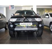 Накладка на решетку радиатора ( трубочки ) d 10 Mitsubishi Pajero Sport 2008-2013