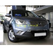 Накладка на решетку радиатора ( трубочки ) d 12  Ssang Yong Actyon (C200) 2010-