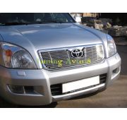Накладка на решетку радиатора ( трубочки ) d 10 Toyota Land Cruiser 120 Prado 2002-2009