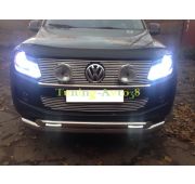 Накладка на решетку радиатора ( трубочки ) d 12  Volkswagen Amarok 2010-